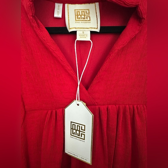 Emily McCarthy‎ Stella Dress Small cranberry red NWT - Picture 10 of 16